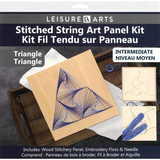 Leisure Arts&reg; Triangle Stitched String Art Panel Kit {1}