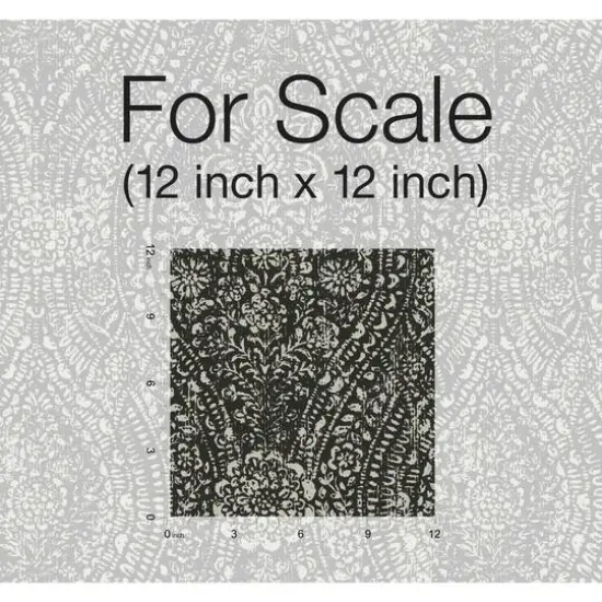 RoomMates Ornate Ogee Peel & Stick Wallpaper Black and Taupe {7}