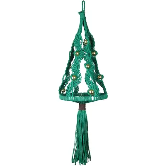 Design Works&trade; Zenbroidery&trade; Christmas Tree Macram&eacute; Wall Hanging Kit {4}