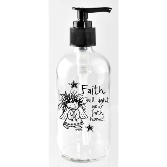 Marci Art 8oz. Faith Will Light Your Path Soap Dispenser {1}