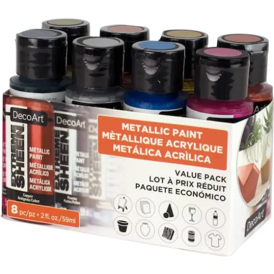 DecoArt&reg; Extreme Sheen&trade; Metallic Acrylic Paint Value Pack {6}