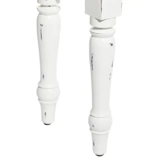 White Wood Farmhouse Bench {4}