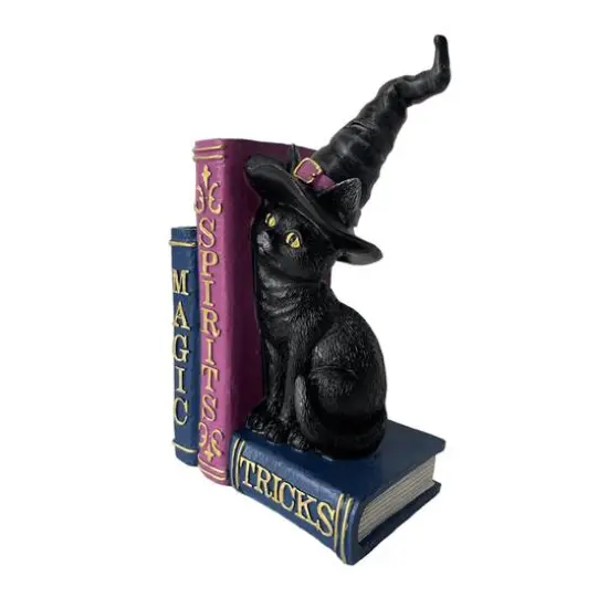 7.75" Witch Cat with Spell Books Tabletop D&eacute;cor by Ashland&reg; {4}