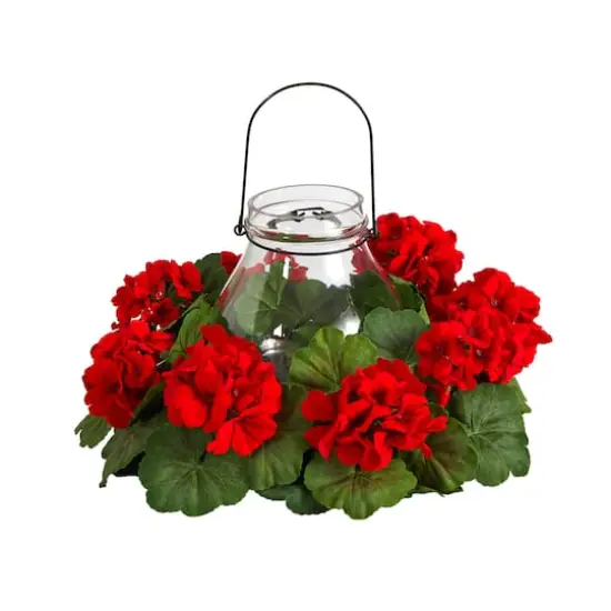 16" Artificial Geranium Candelabrum {1}