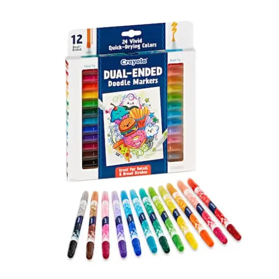 Crayola&reg; Dual-Ended Doodle Markers, 12ct. {10}