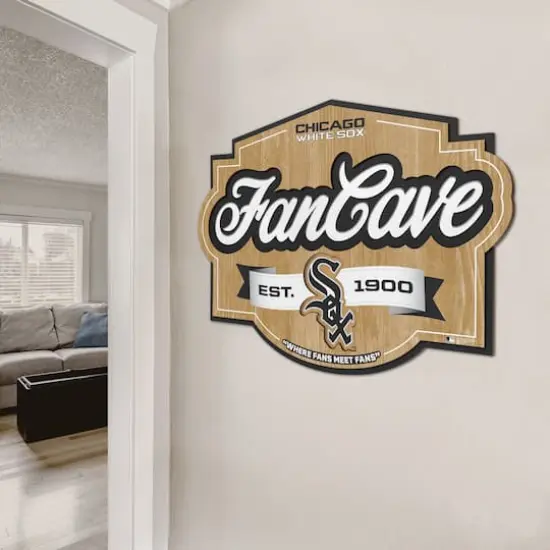 MLB Fan Cave Sign Chicago White Sox {5}