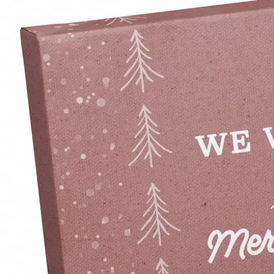 We Wish You a Merry Christmas Canvas Wall Art {4}