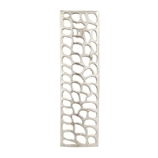 Silver Aluminum Modern Abstract Rectangle Wall D&eacute;cor Set {5}