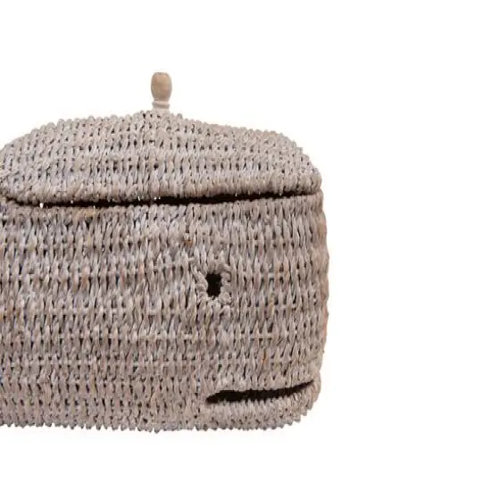 Hello Honey&reg; 24" Bankuan Rope Whale Box with Lid {6}