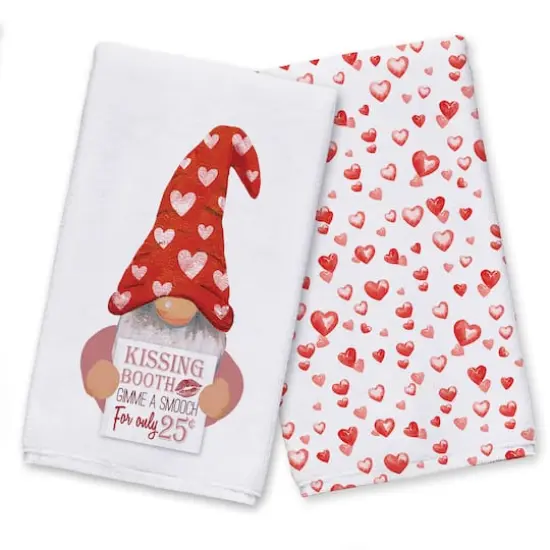 Kissing Gnome 16" x 25" Tea Towel - Set of 2 {1}