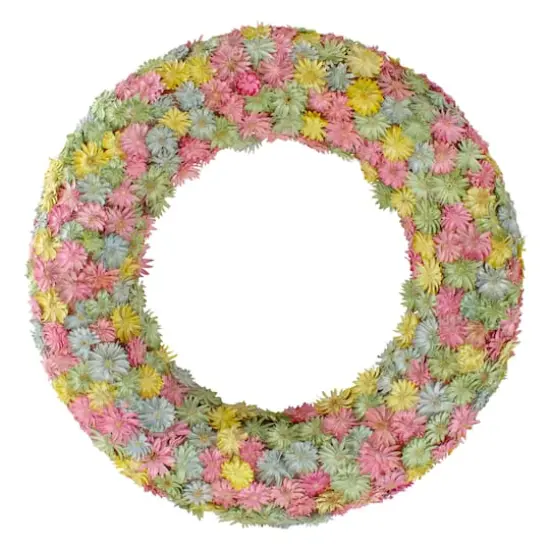 10" Multicolor Daisy Wreath {1}