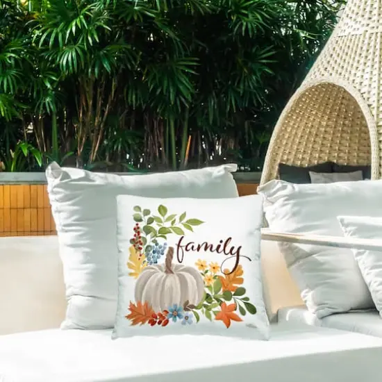 Stupell Industries Autumnal Family Pumpkin Outdoor Printed Pillow {3}