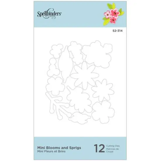 Spellbinders&reg; Mini Blooms & Sprigs Etched Die Set {6}