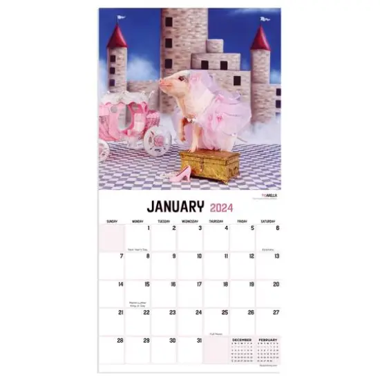 TF Publishing 2024 Playful Pigs Mini Calendar {4}