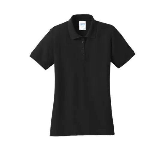 Port & Company&reg; Core Blend Ladies Pique Polo Jet Black {1}