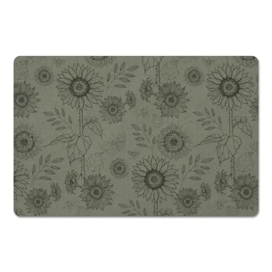 Sunflower Icons Floor Mat Green {1}