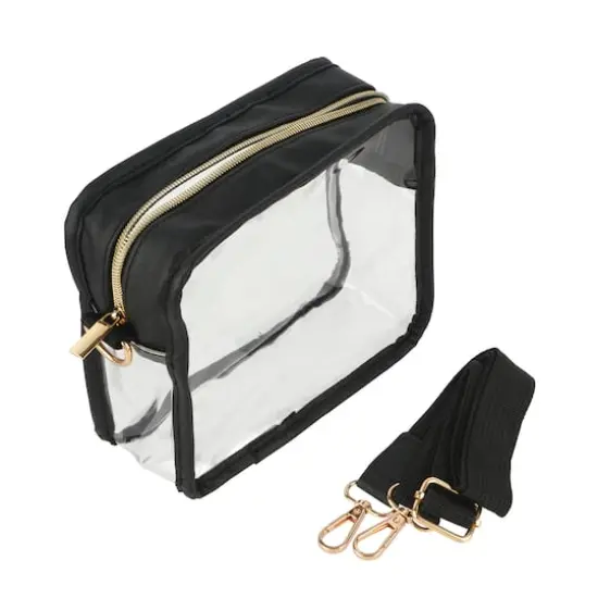 Clear & Matte Black Crossbody Bag by Make Market&reg; {3}