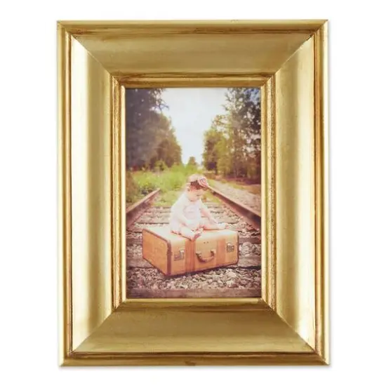 DII&reg; Antique Gold Rub Farmhouse 4" x 6" Picture Frame {7}