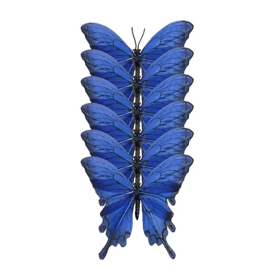 3.5" Blue Feather Butterflies, 6ct. by Ashland&reg; {1}