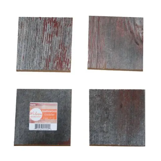 Wilson&reg; Enterprises Reclaimed Barn Wood Coasters, 4ct. {1}
