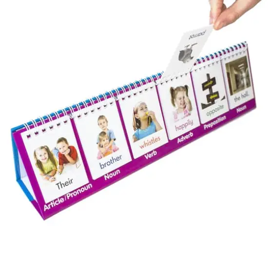 Junior Learning&reg; Double-Sided Parts of Speech Flips, 2ct. {5}