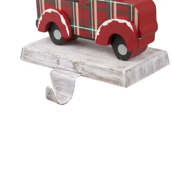Glitzhome&reg; 6" Red Car & Truck Stocking Holder Set {6}