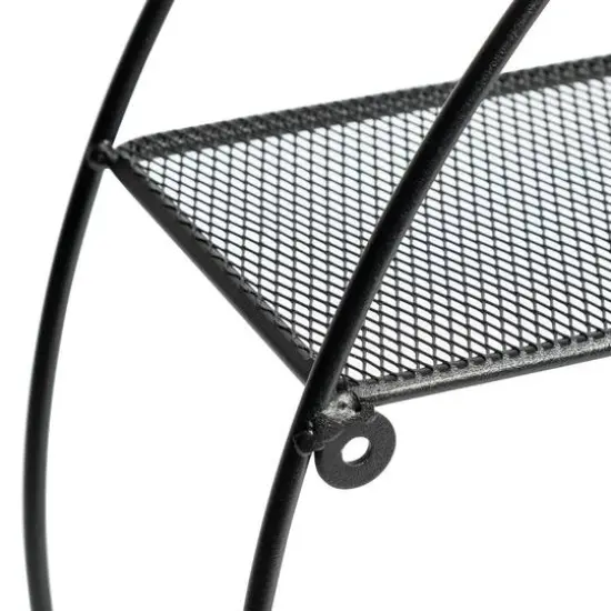 Honey Can Do 3-Tier Steel Circle Wall Shelf {7}