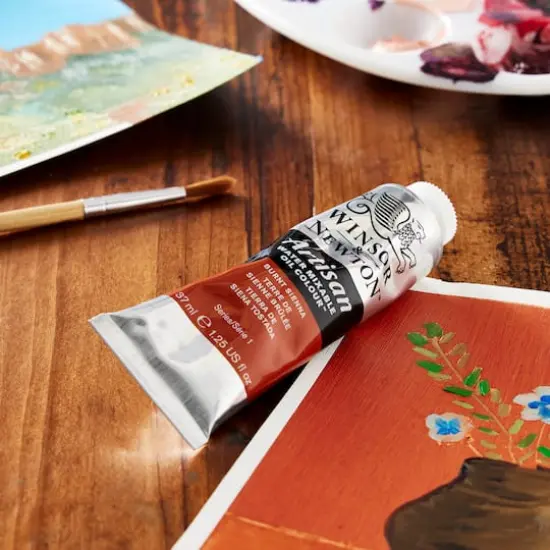 Winsor & Newton&reg; Artisan Water Mixable Oil Color, 37mL Burnt Sienna {3}
