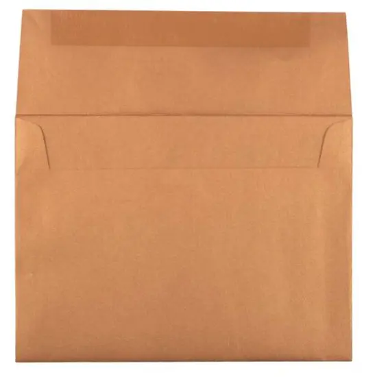 JAM Paper 4.75" x 6.5" Metallic Invitation Envelopes, 50ct. Copper Stardream {4}