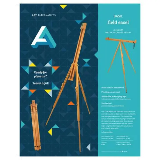 Art Alternatives Basic Field Easel {5}