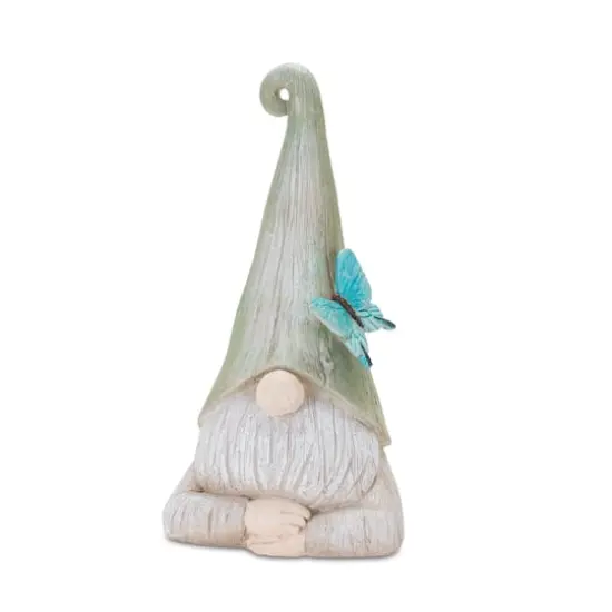 Gnome Statue with Wood Grain Design Set {4}