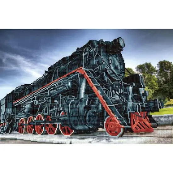 Diamond Dotz&reg; Intermediate Magnificent Engine Diamond Painting Kit {1}