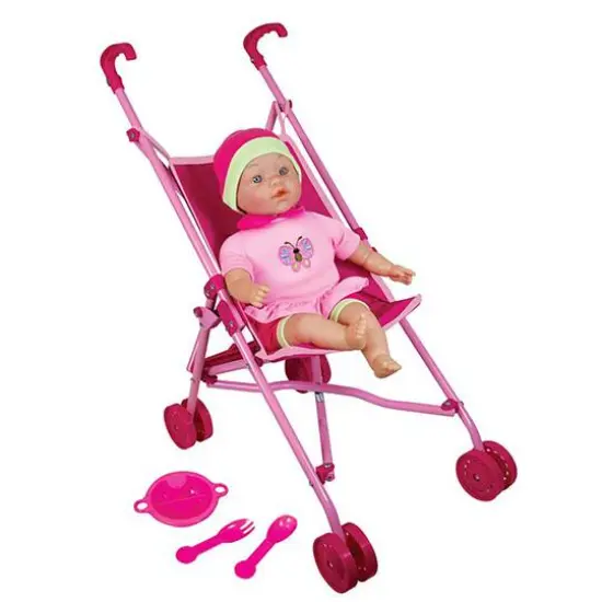 Lissi Doll Umbrella Stroller Set with 16" Baby Doll {1}
