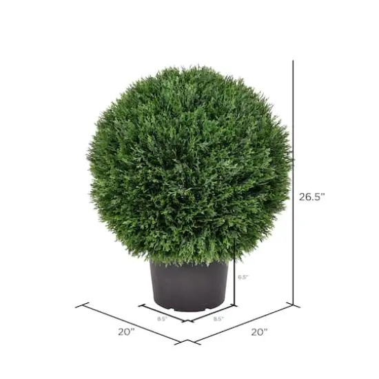 20" Artificial Green Cedar Ball {5}