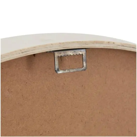 23.5" Woodgrain & White 2-Tone Wall Clock {7}