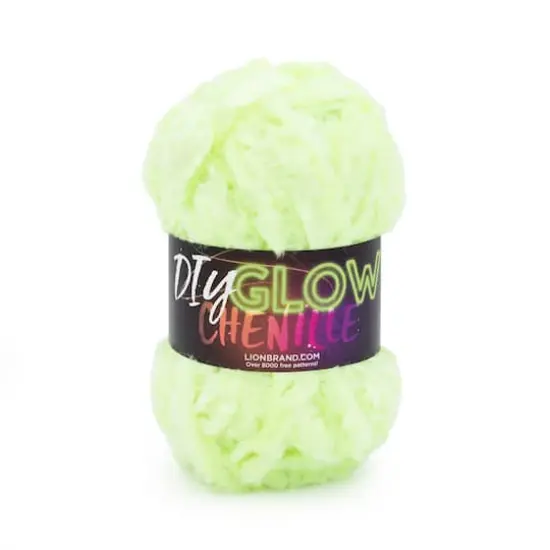 Lion Brand&reg; DIY Glow Chenille Yarn Glow Worm {1}