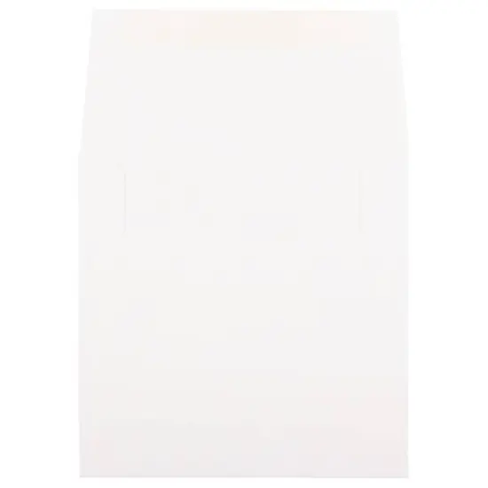 JAM Paper 5.5" x 5.5" White Semi Gloss Square Invitation Envelopes {3}