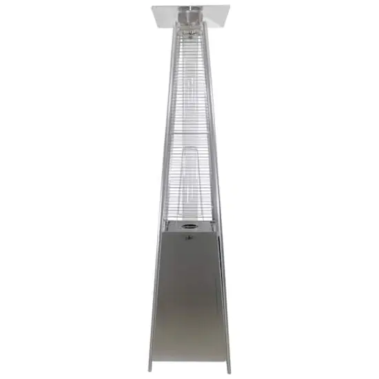7ft. Stainless Steel Pyramid Glass Tube Outdoor Gas Heater {4}