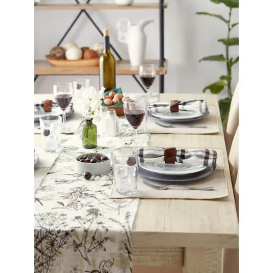 DII&reg; Eco-Friendly Fine Ribbed Placemats, 6ct. Light Gray {4}