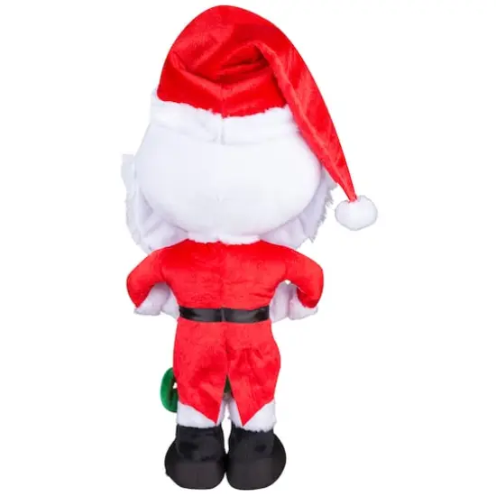 18" Jack Skellington Holiday Greeter in Santa Suit with Stocking {3}