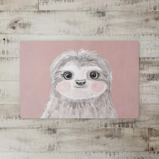 Baby Sloth 18" x 27" Floor Mat {3}