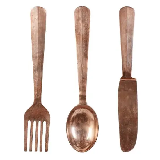 Copper Aluminum Utensils Wall Decor {1}
