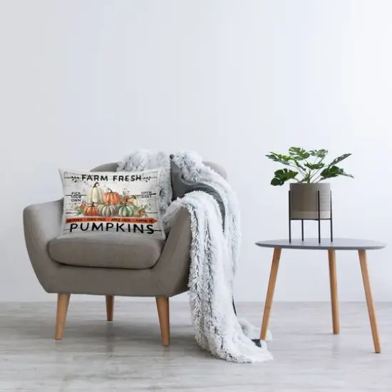 Stupell Industries Fresh Pumpkin Mound Decorative Printed Throw Pillow {3}