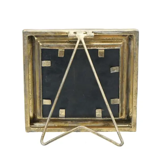 Hello Honey&reg; Antiqued Gold Square 3.5" x 3.5" Picture Frame {2}
