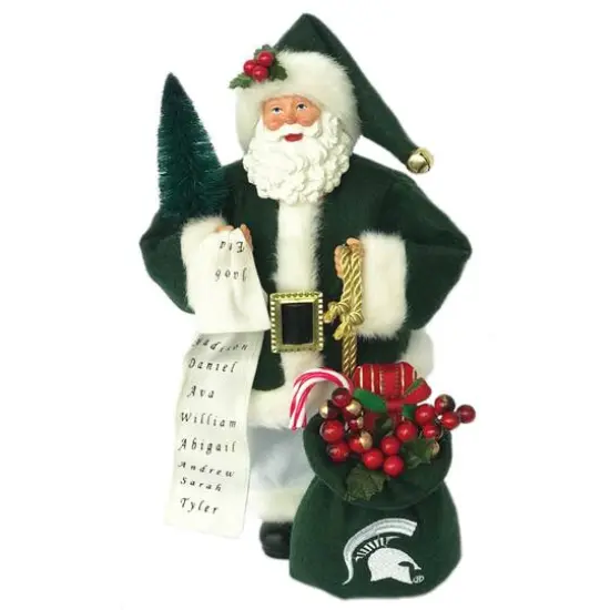 Santa's Workshop 12" Michigan State Santa {1}