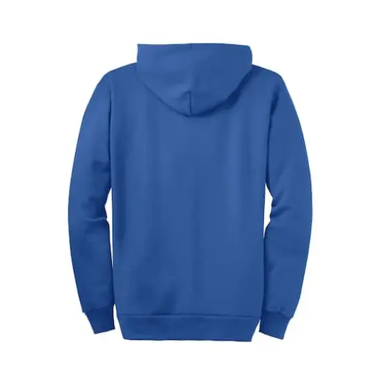 Port & Company&reg; Tall Essential Fleece Full-Zip Hooded Sweatshirt Royal {4}