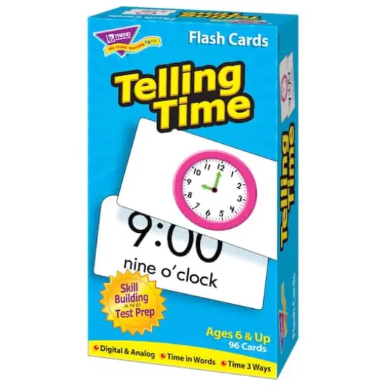 Trend Enterprises&reg; Telling Time Skill Drill Flash Cards {6}