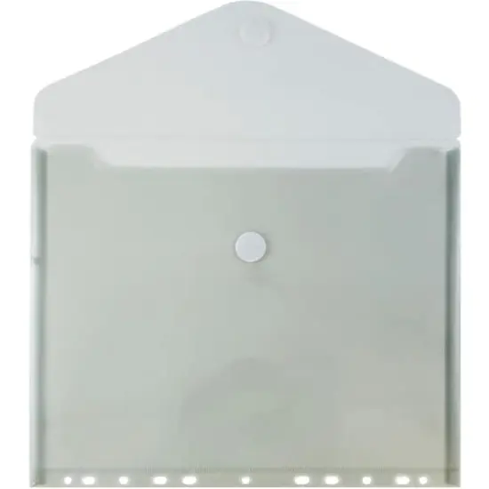 JAM Paper 8.625" x 11.5" Plastic Binder Envelope with Snap Closure, 12ct. {4}