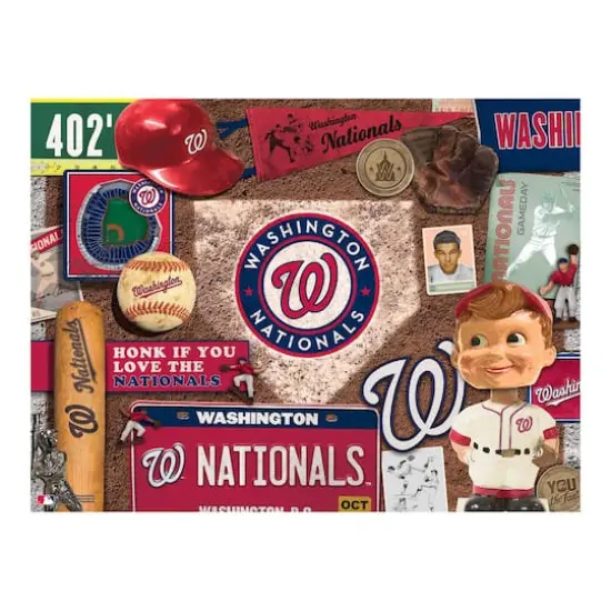 MLB Baseball Retro Series 500 Piece Puzzle Washington Nationals {5}