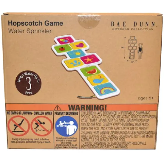 Salus Rae Dunn Hopscotch Game Water Sprinkler {5}